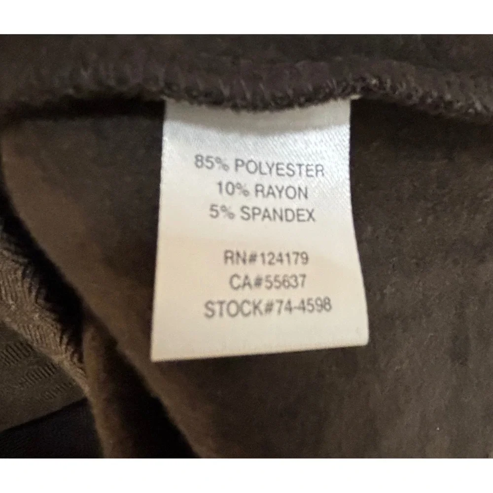 Johnston & Murphy Mens Brown Herringbone Quarter Zip Pullover Sweater XL 74-4598